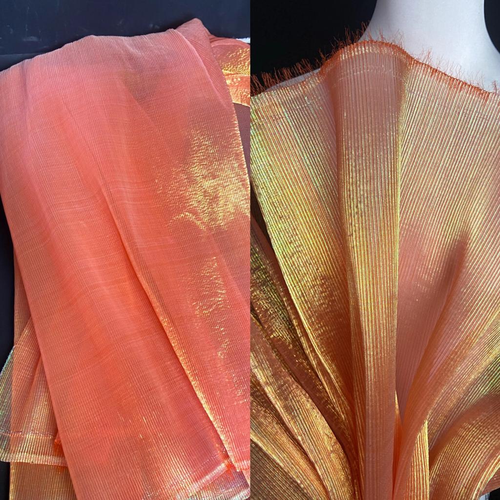 100x150cm Organza Faltenstoff Florales Design Gerader Hintergrund Brautkleid Designerstoff Bekleidung Nähstoffe