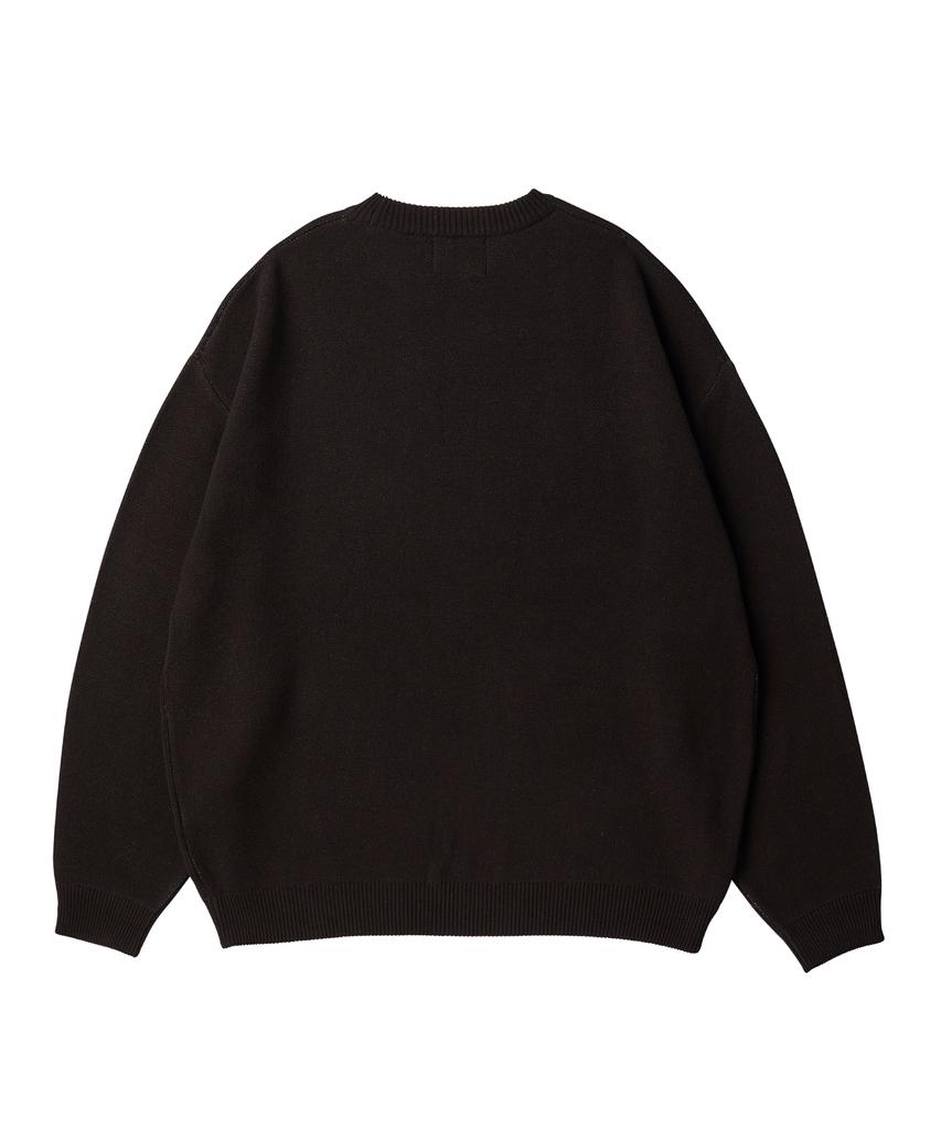 EXERCISE Runner Puzzle Piece Jacquard Knit_Black