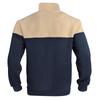 Lässiges Herren Sweatshirt mit Farbblockdesign, locker, übergroß, Stehkragen, Reißverschluss
