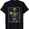 Horror Skeleton Coffee Drinking T-Shirt, Sweatshirt, Hoodie - 29966