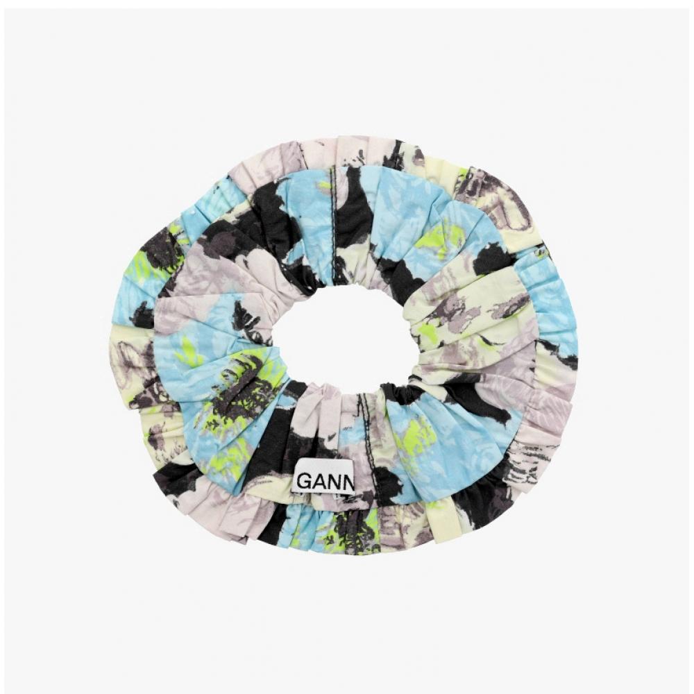 Ganni Floral Scrunchie Hairband A6576 999