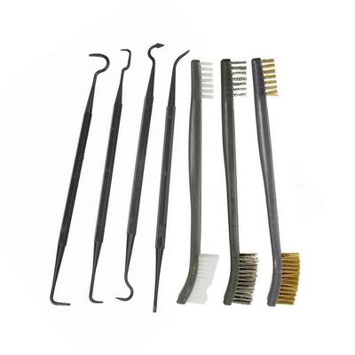 Universal Gun Cleaning Kit 3pcs Steel Wire Brush and 4pcs Nylon Pick Set Tactical Gun Accessories