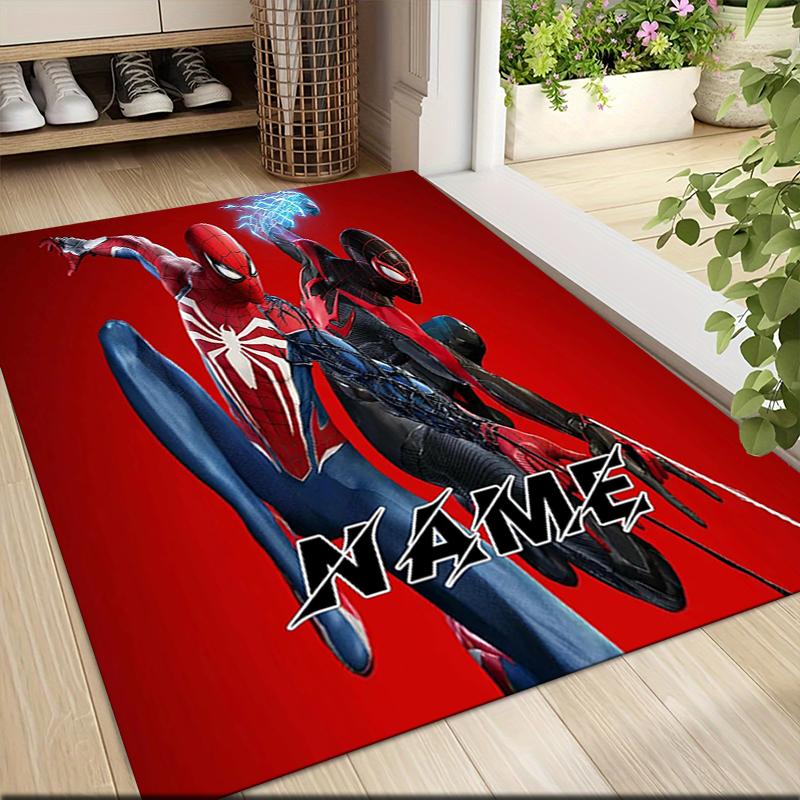 Custom Name "Spider-Man: Spider-Verse" Carpet Rug Customizable Soft Washable Anti-Slip Home Living Room Sofa Mats Personalized Rug. 0909315