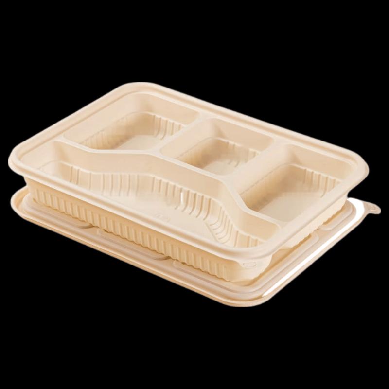 Biodegradable Corn Starch Divided Takeout Container