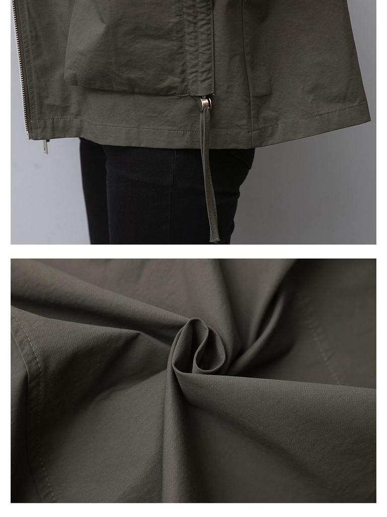 Mom's High-End Women's Hooded Jacket - New 2024 Spring/Autumn Casual Loose Fit