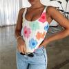 2023 Women Sexy 2Pcs Outfits Sleeveless Bustier Corset Crop Top+High Waist Split Bodycon Mini Skirt Set E-Girl Streetwear