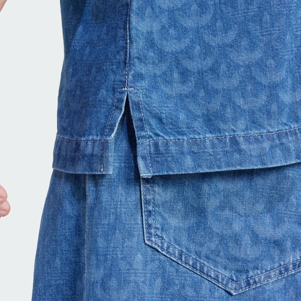 New Adidas Denim Monogram Shirt IX6731