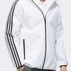 Adidas Classic Stripe Hooded Sports Jacket Men Outerwear White EH3806