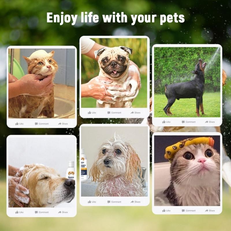 Anti-Itch Shampoo for Dogs Cats with Plant-Based Dog Conditioner Help Reduce Itching Long Lasting Moisturizing Lotion