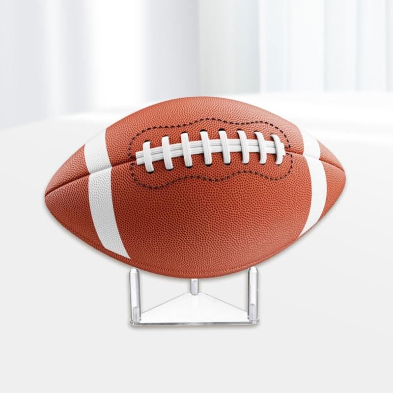 2pcs Shatterproof Acrylic Sports Trophies Display Rack with Nonslip Base Sports Decors Shelf for Collectibles Storage