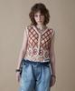 Penfield Women'S Flower Point Western Knit Vest Brown_Fr2Kj01F