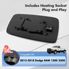 Compatible With Dodge Ram 1500 2500 Driver Side Mirror Glass, 2013 2014 2015 2016 2017 2018 - Left Side Replacement Tow Mirrors, Power Heated,