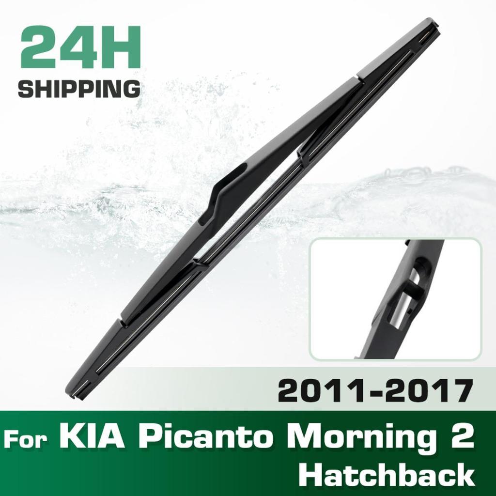 Rear Windshield Wipers Blades,Premium All-Season Wiper Blades Replacement For KIA Picanto Morning 2 Hatchback 2011-2017