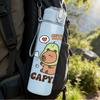 1PC Capybara Relax Cute Cartoon Print 750ml Color Plastic Sports Water Bottle Leakproof Flip Straw Lid Suitable for Sports Office Home Use