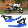 Universal Aluminum Motorcycle Pillion Passenger Grab Bar Rear Seat Rail Handle Kit Blue