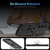 KEYSION Shockproof Armor Case for Infinix Hot 60 Pro+ Silicone+PC Metal Ring Stand Phone Cover for for Infinix Hot 60i 4G 60 5G
