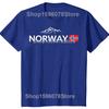 Funny Norway Flag Mountain Outdoor Graphic T-shirts Men Women's Fashion Casual Tshirt 100% Cotton Loose Oversized T Shirt