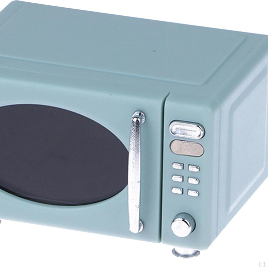 Puppenhausofen Mini-Mikrowelle Rollenspiel Lebensszene, 1:12er Maßstab Küchenmöbel Geräte für Mikro
