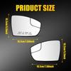 Driver Passenger Side View Mirror Glass No-Heated For 2013-18 Ford C-Max Hybrid