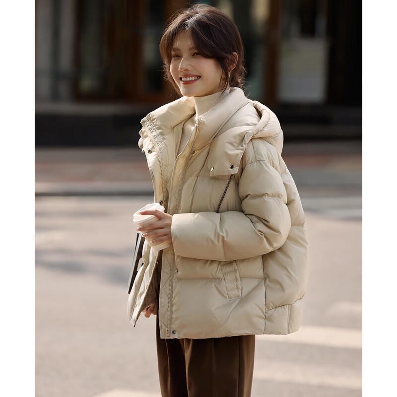 

XWI Women s Hooded Puffer Down Jacket L