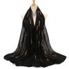New  Summer Elegant Women Silk Scarf Beach Wrap Shawl Sparkly Gold Print Sunscreen Bandana Hijab Mujer Scarve Pareo Foulard