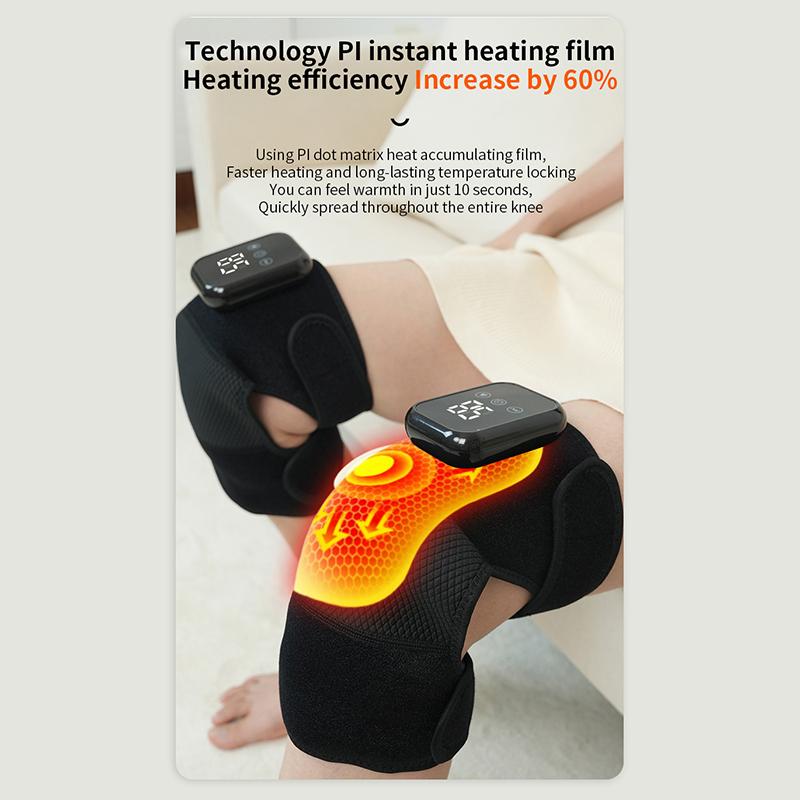 3 v 1 masážní přístroj na kolena Elektrické klouby nohou Vyhřívání Vibrace Masáž Loketní ortéza Úleva od artritidy Podpora kolen při únavě