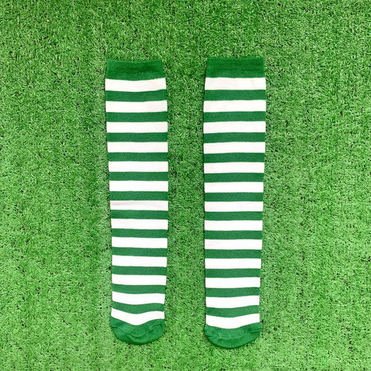 Red Mid-Calf Christmas Stockings & Halloween Cosplay Socks for Sports, Dance, and JK Style