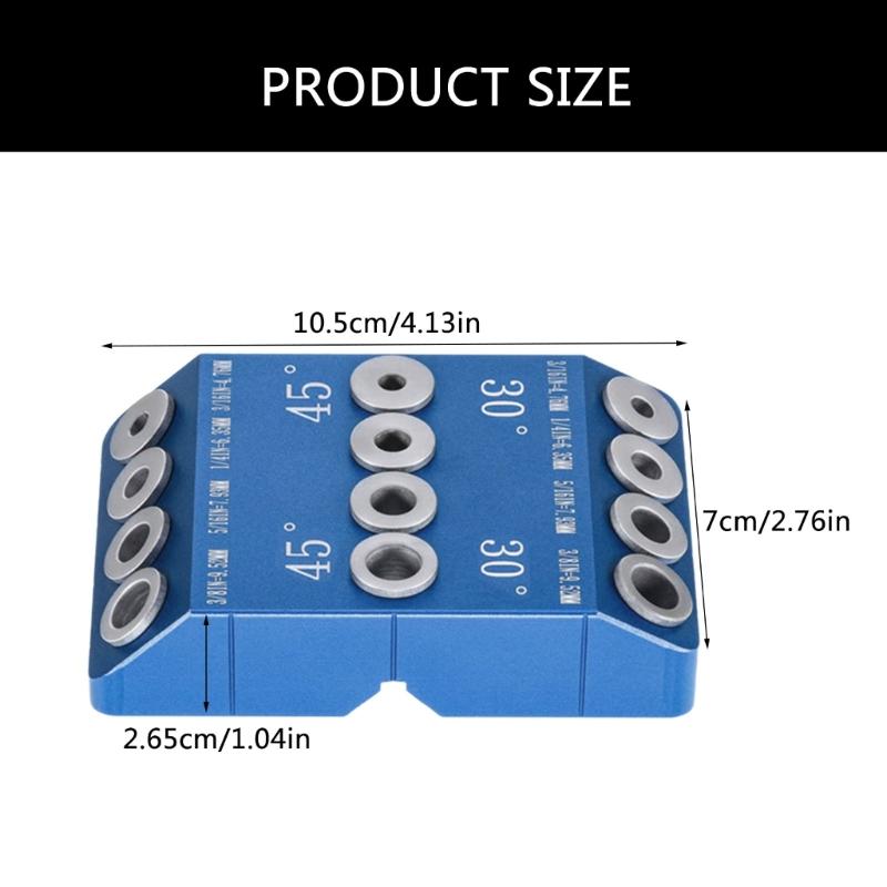 Angle Drill Guide 30 45 90 Degree Drill Jig for Straight Holes Drill Jig for Angled Holes Portable Drill Guide for Wood