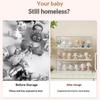 Acrylic Doll Collectible Display Case Transparent Toy Storage Box Stackable Dustproof Rack