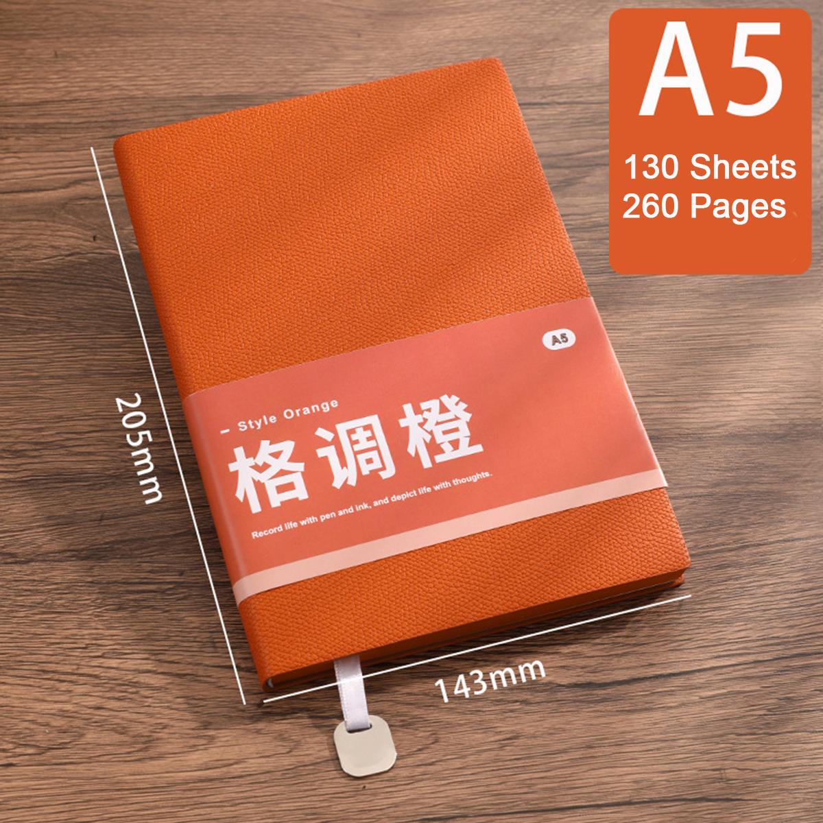 

Тетрадь для школьников из кожи личи формата A5/B5, дневник, рабочий блокнот, книга для записи деловых встреч, справочник A5