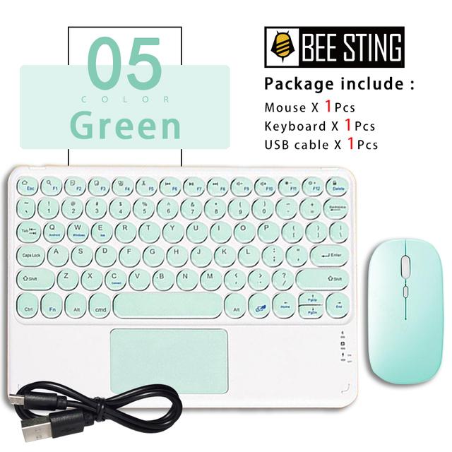 Wireless Keyboard Mouse For Ipad Samsung Xiaomi Huawei Android Tablet Portable Portuguese Arabic Korean Mini Bluetooth Keyboard