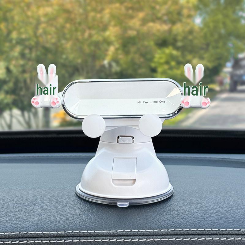 Universal Cartoon Shockproof Car Phone Holder with Suction Cup for Navigation