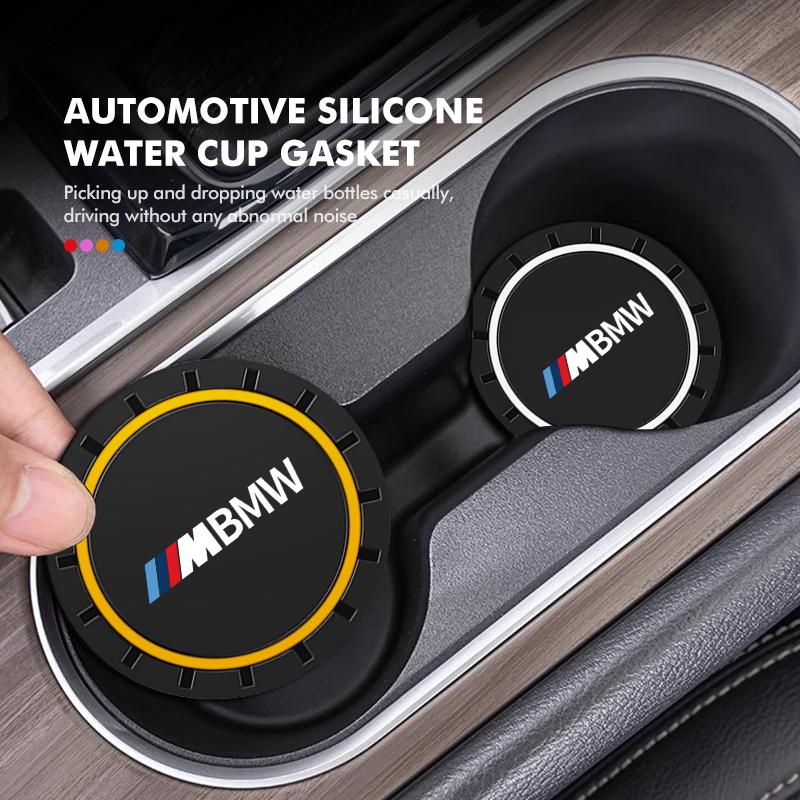 2 Paar Auto-Becherhalter Wasserbecher Rutschfestes Silikagel Pad Halter Matte für BMW E84 E87 E90 E91 E92 E93 F10 F20 F30 F40 F15 F25 F26