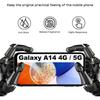 Full Tempered Glass for Samsung Galaxy A14 4G/5G - E.F.CONNECTION - Pack of 2 Black Glasses - Anti-fingerprint