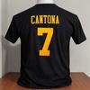 Eric Cantona T-shirt Black Color Cartoon