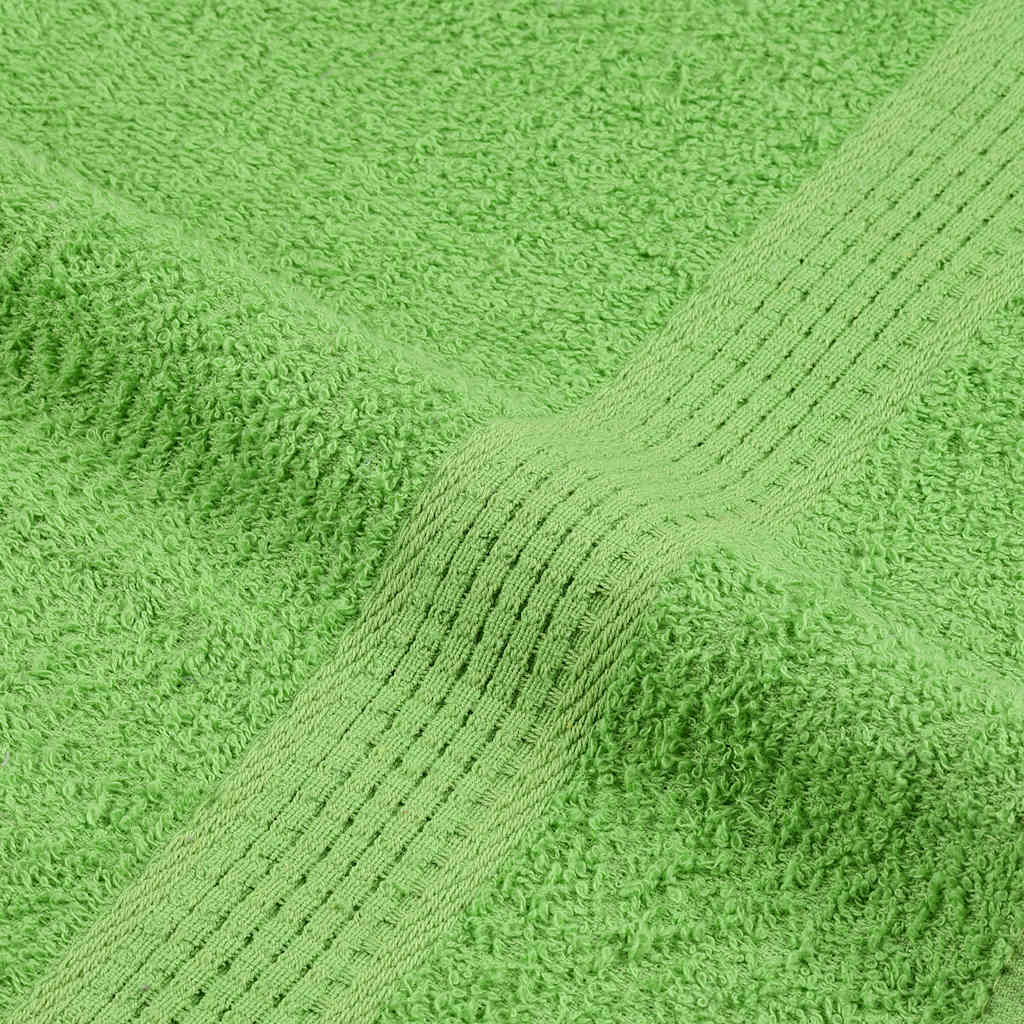 Vidaxl Ręczniki, 10 Szt, Zielone Jabłko, 100X200 Cm, Bawełna 100%