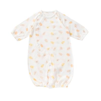 De Entspannter Jersey Eiscreme-Muster Druckknöpfe Neugeborenes Baby Made in Japan [Creme Coco] Zwei-Wege [Schrittverschluss/2-Wege] 50-70cm [Frühling/Sommer