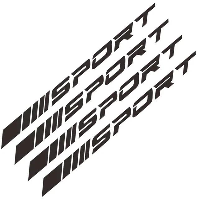 Módní 4ks nálepky na motorku Kola Disky Sport Závodní DIY Pruhy Dekorativní nálepky Emblém Auto Styl Auto SUV Truck 12x0,86