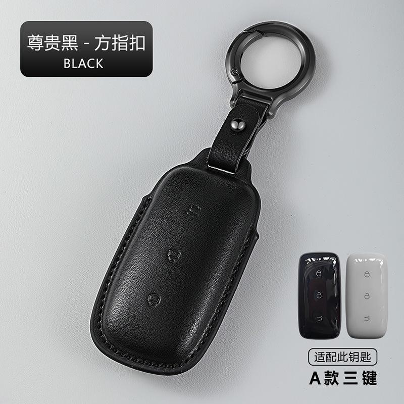 Car Remote Key Case For Geely Galaxy Starship 7 Starray EM-i L6 L7 E5 E8 A7 Leather Car Smart Key Cover Holder Shell