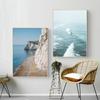 Beach Rocky Waves Dolphin Wall Art Canvas Painting Nordic Ocean Posters And Prints Pictures For Living Room Decoraction