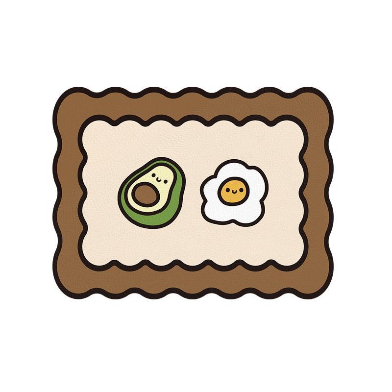 

Водопоглощающие коврики для стола Креативные современные кухонные украшения Противоскользящие водонепроницаемые масляные салфетки Подставки под кофейные чашки Бытовая техника 30x40cm