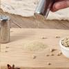 4Pcs Stainless Steel Miniature Salt Shakers Seasoning Box Condiment Holders Easy Carry Spices Container for Restaurant