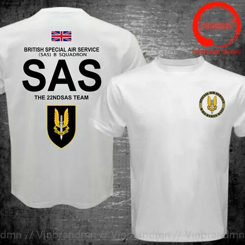 T-shirt Unisex British Special Air Service UK SAS Cecchino T-shirt Unisex Regno Unito Moda Casual Abbigliamento Maschile Maglietta Estiva