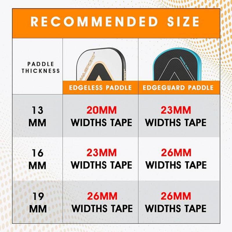 AMA SPORT Padel Racket Edge Guard 3-Pack Wear-Resistant Scratch-Proof Pro Training Match