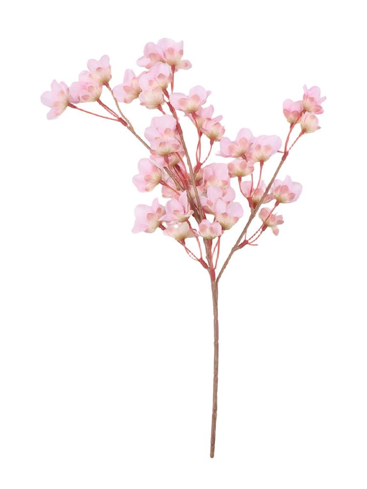 Holiday Decor 40cm Long Artificial Peach Branches Beautiful Home Flower Decor Peach Branches Lifelike Flowers Iron Wire Inside