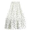 Plus Size Floral Polka Dot Midi Dress - Women's Summer A-Line Skirt