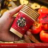 2025 Chinese New Year Gold Foil Paper Cups