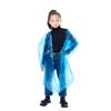 Portable Kids' Thickened One-Piece Transparent Rain Poncho for Hiking and Travel