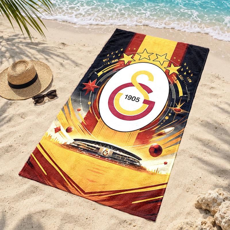 Galatasaray Microfiber Beach Towel Quick Dry Sand Free Lightweight Beach Towels for Travel Swimming Camping