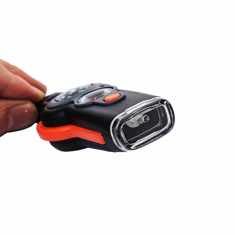 7-in-1 Multifunktionspfeife Outdoor-Kompass Thermometer LED-Licht Überlebens-Taschenlampe Rückspiegel Lupe